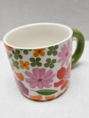 New Festive Voice Floral Flower Pink Purple Green Orange Mug Cup